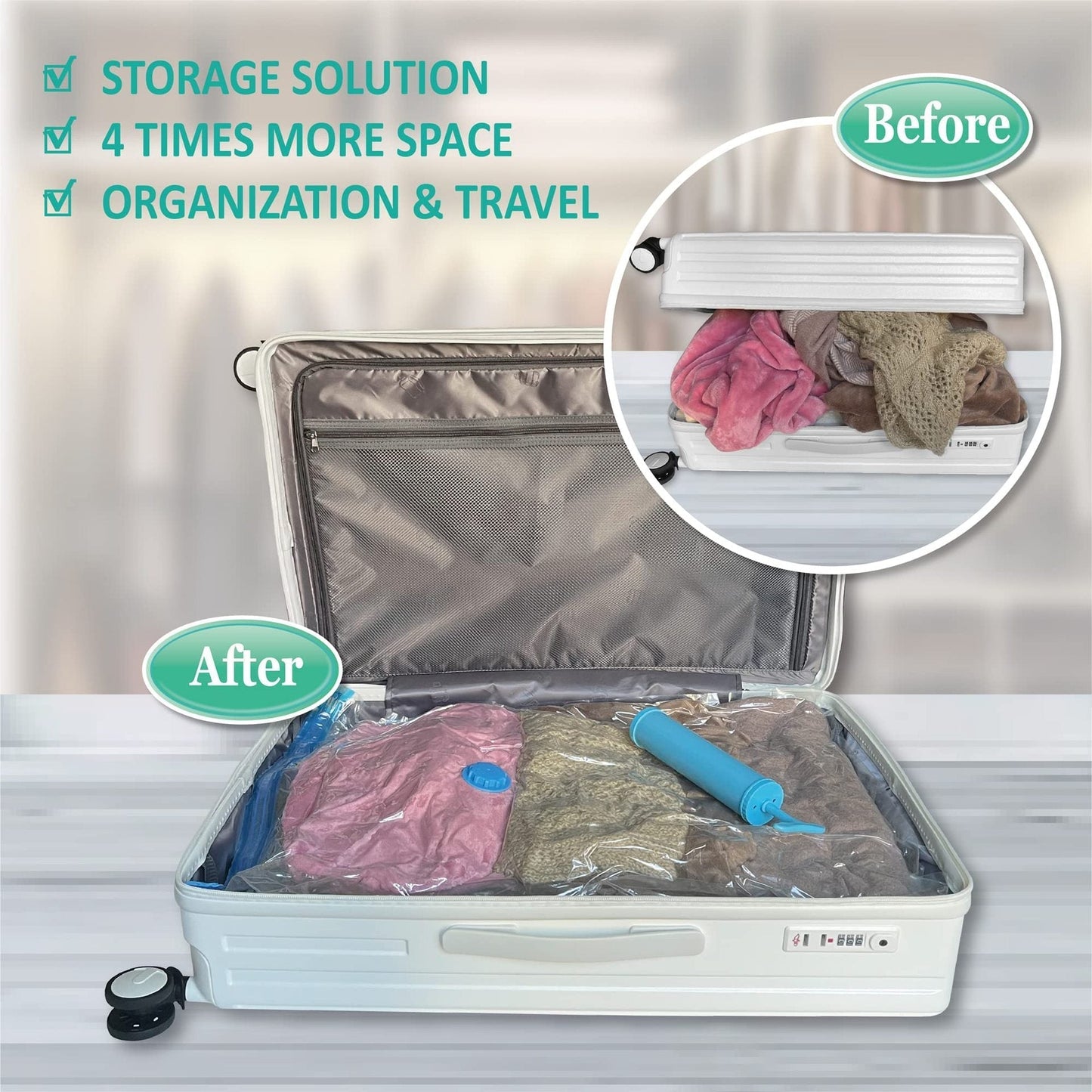 12PCS Vacuum Storage Bags Set – Jumbo Compression